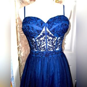 Navy Blue Prom Dress